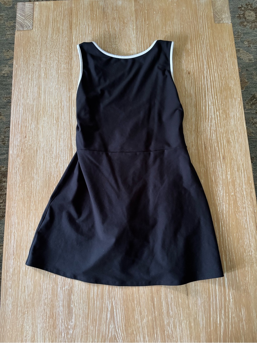 Abercrombie YPB Athletic Black Mini Dress with White Trim